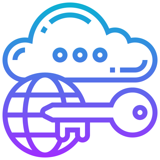 Cloud password icon