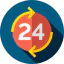 24 hours icon 64x64