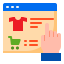 Online shopping icon 64x64