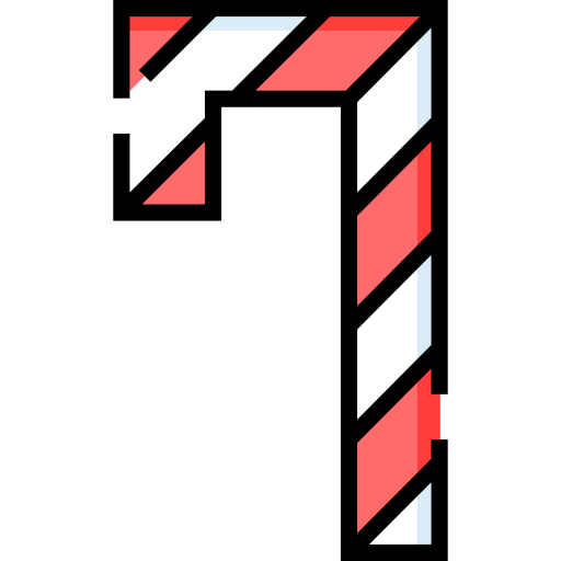 Candy cane icon
