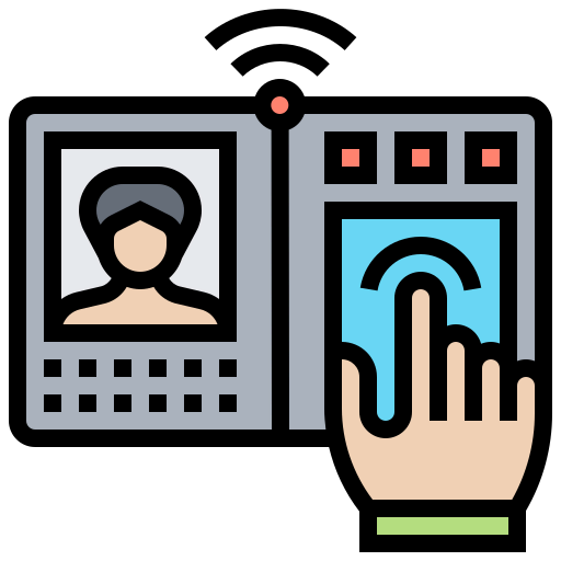 Biometric recognition icon