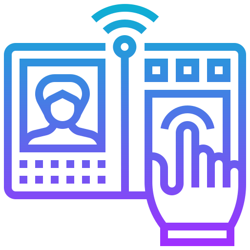 Biometric recognition icon