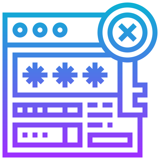 Wrong password icon