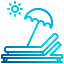 Sunbed icon 64x64
