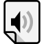 Audio file Symbol 64x64