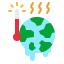 Global warming icon 64x64