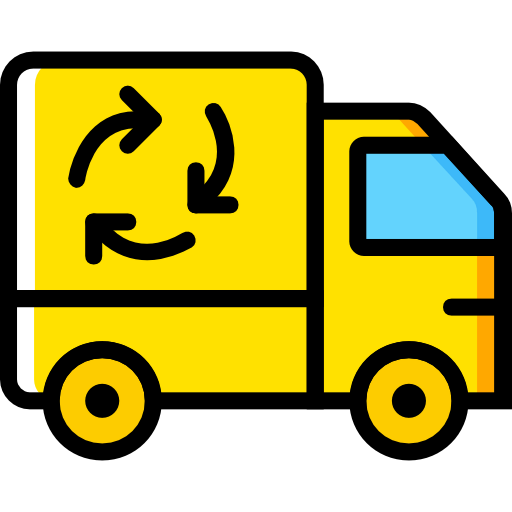 Перерабатывающий грузовик иконка