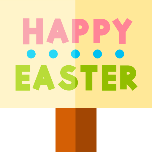 Happy easter icon