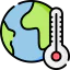 Global warming icon 64x64