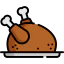 Roast chicken Symbol 64x64
