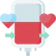 Blood transfusion icon 64x64