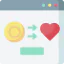 Online donation icon 64x64