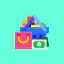 Online shopping icon 64x64