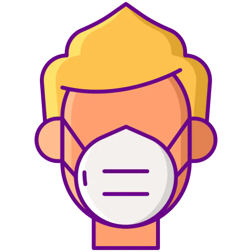Protective mask icon