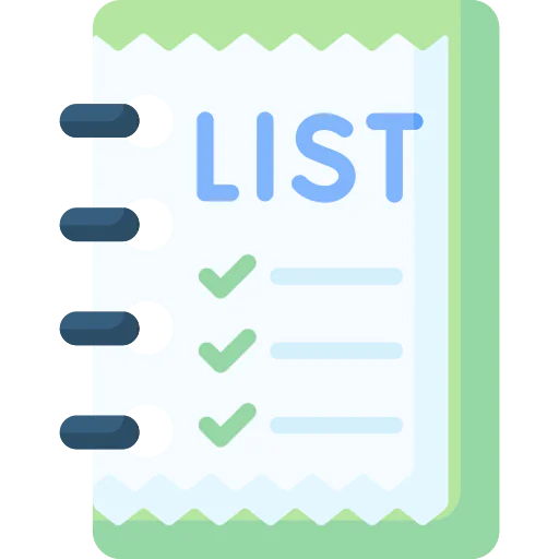 Shopping list icon