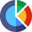 Pie chart biểu tượng 64x64