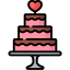 Wedding cake icon 64x64