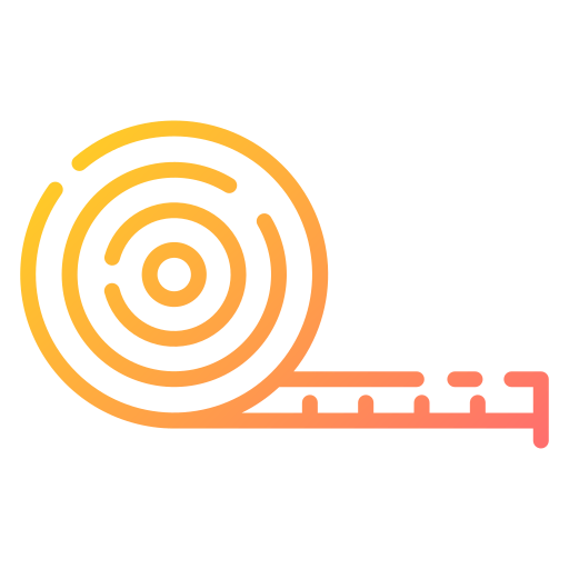 Measuring tape icon