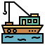 Fishing boat Symbol 64x64