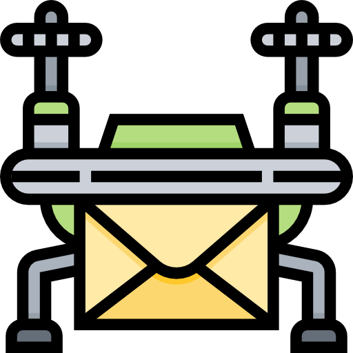 Drone delivery icon