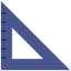 Triangular ruler icon 64x64