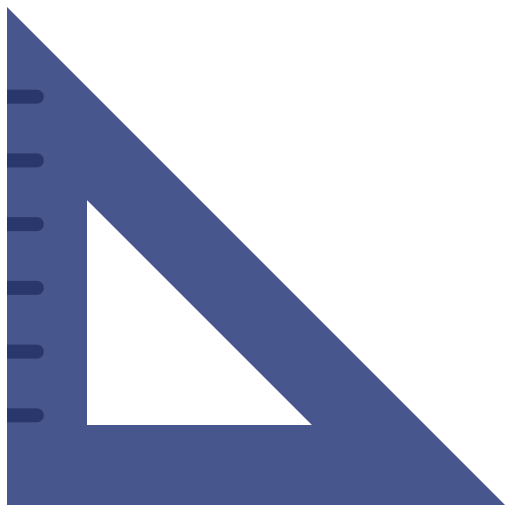 Triangular ruler icône
