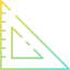 Triangular ruler icon 64x64