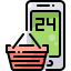 Online shopping icon 64x64