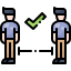 Keep distance icon 64x64