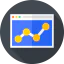 Line chart icon 64x64