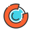 Circular diagram icon 64x64