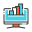 Data analytics icon 64x64