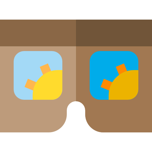 Virtual reality glasses icon