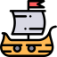 Корабль викингов иконка 64x64