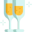 Бокал для шампанского иконка 64x64