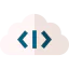 Cloud coding icon 64x64