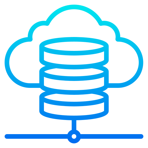 Cloud database icône