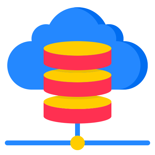 Cloud database icône