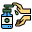 Antibacterial gel icon 64x64