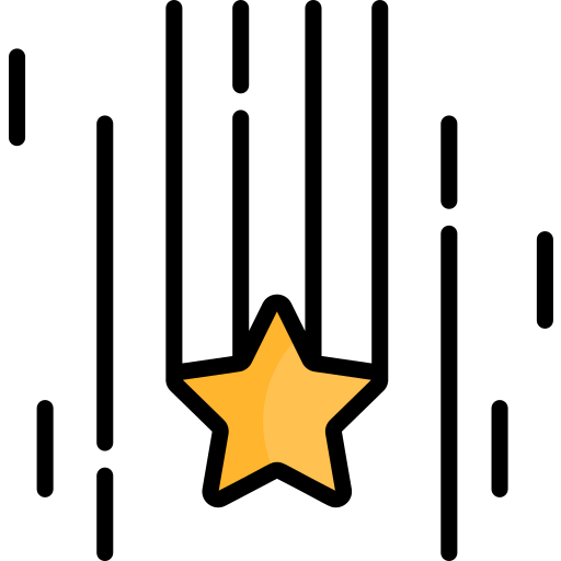 Falling star icon