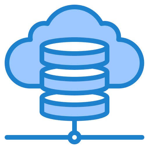 Cloud database icon