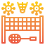 Badminton court icon 64x64