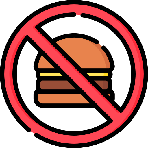 No fast food icon