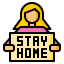 Stay at home 图标 64x64