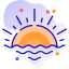 Beach sunset icon 64x64