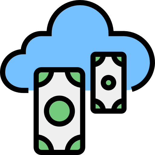 Cloud banking icon