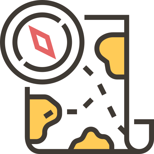 Treasure map icon