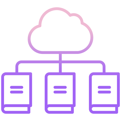 Cloud library icon