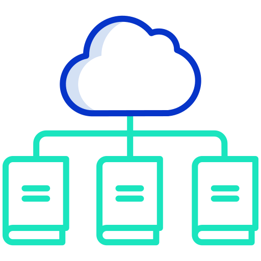 Cloud library icon