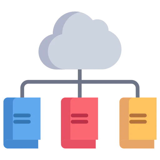 Cloud library icon